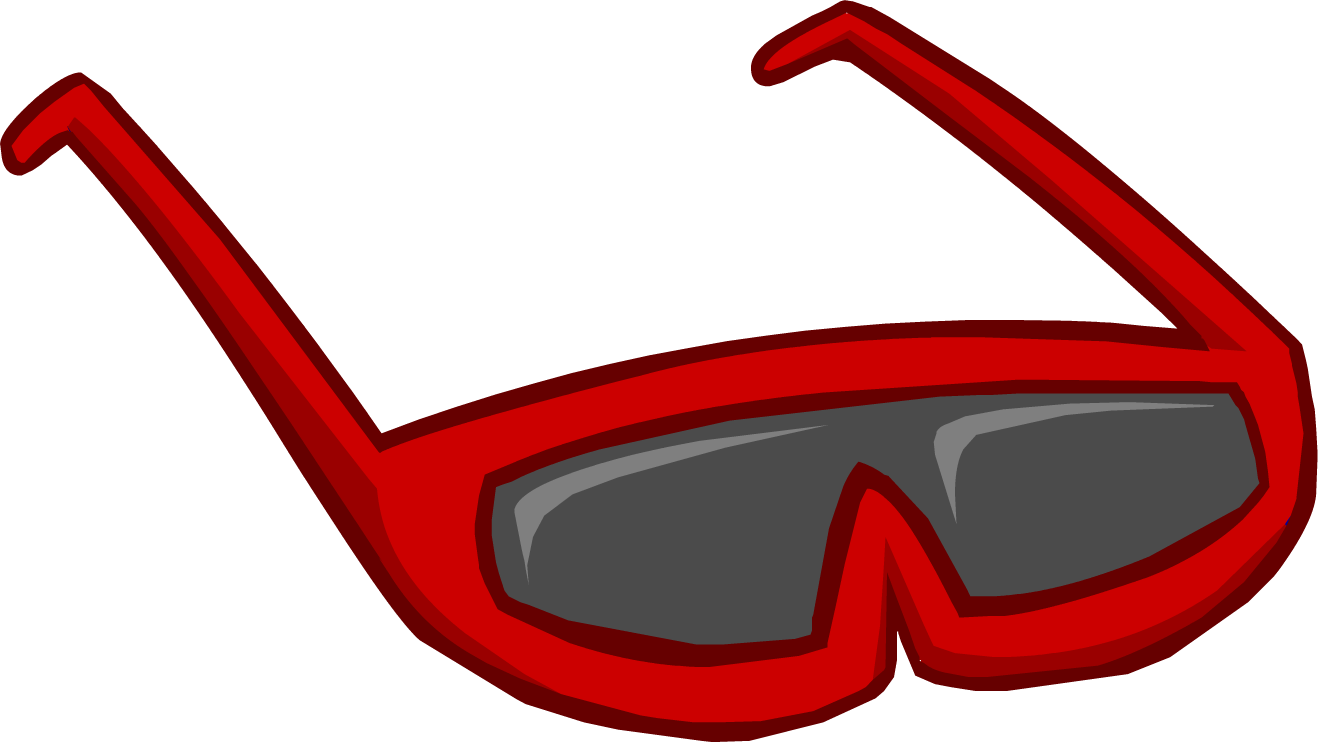 Clipart Sunglasses Red White Blue - Red Glasses Club Penguin - Png Download (1318x742), Png Download