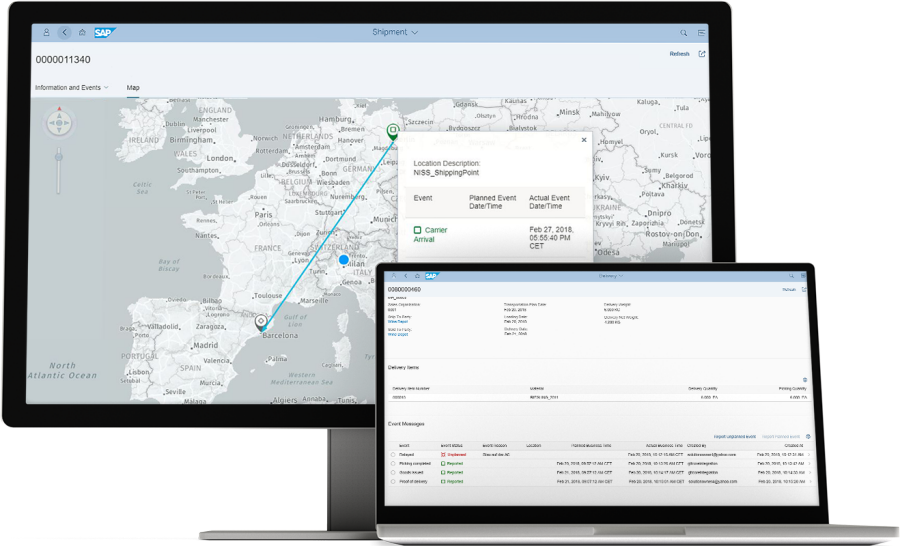 Real-time Location Tracking By Sap Global Track & Trace - Product Manager Sap Business Intelligence Value Proposition Clipart (900x546), Png Download