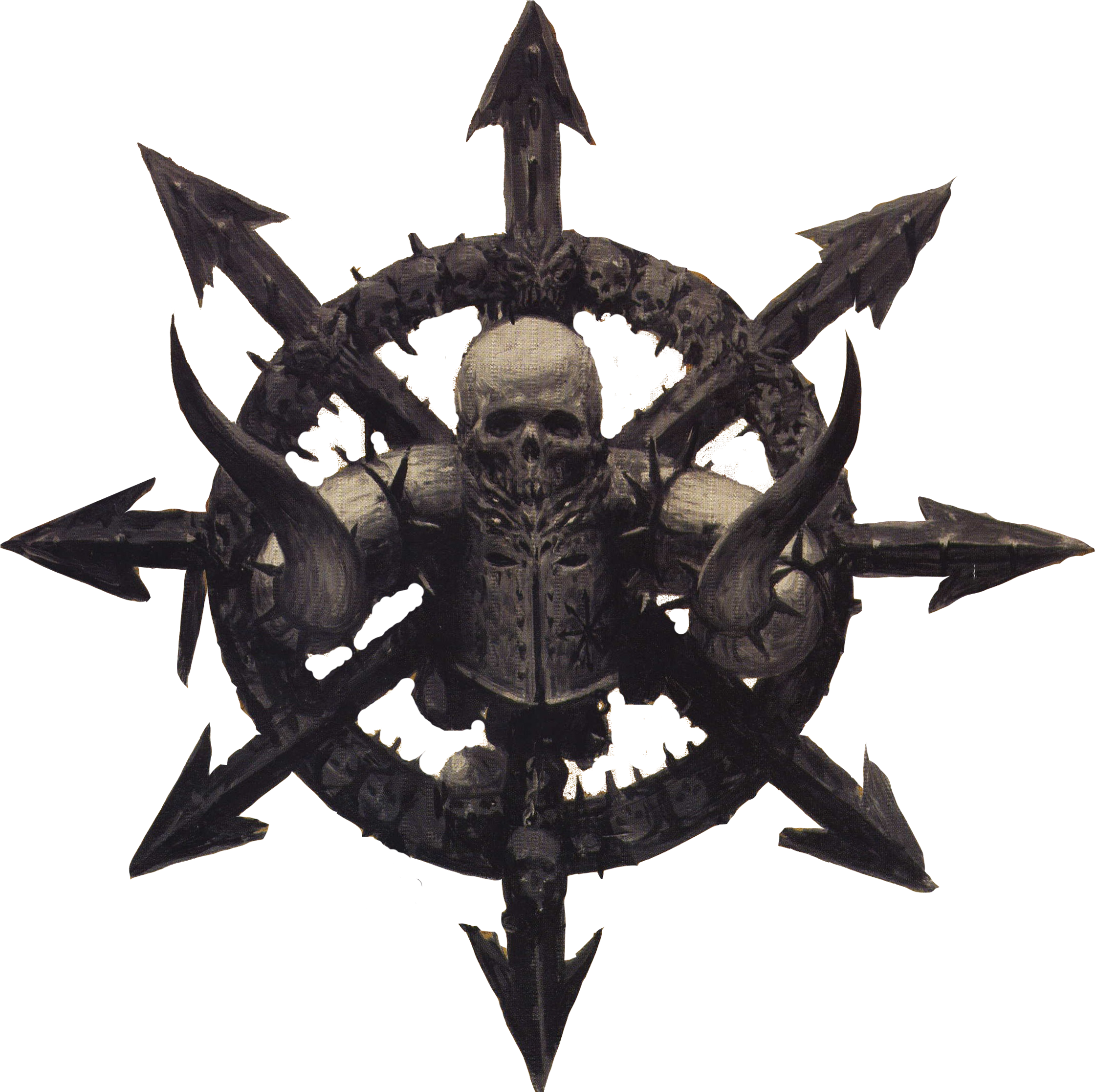 View large size Chaos Warrior Emblem - Warhammer Fantasy Chaos Symbol Clipa...