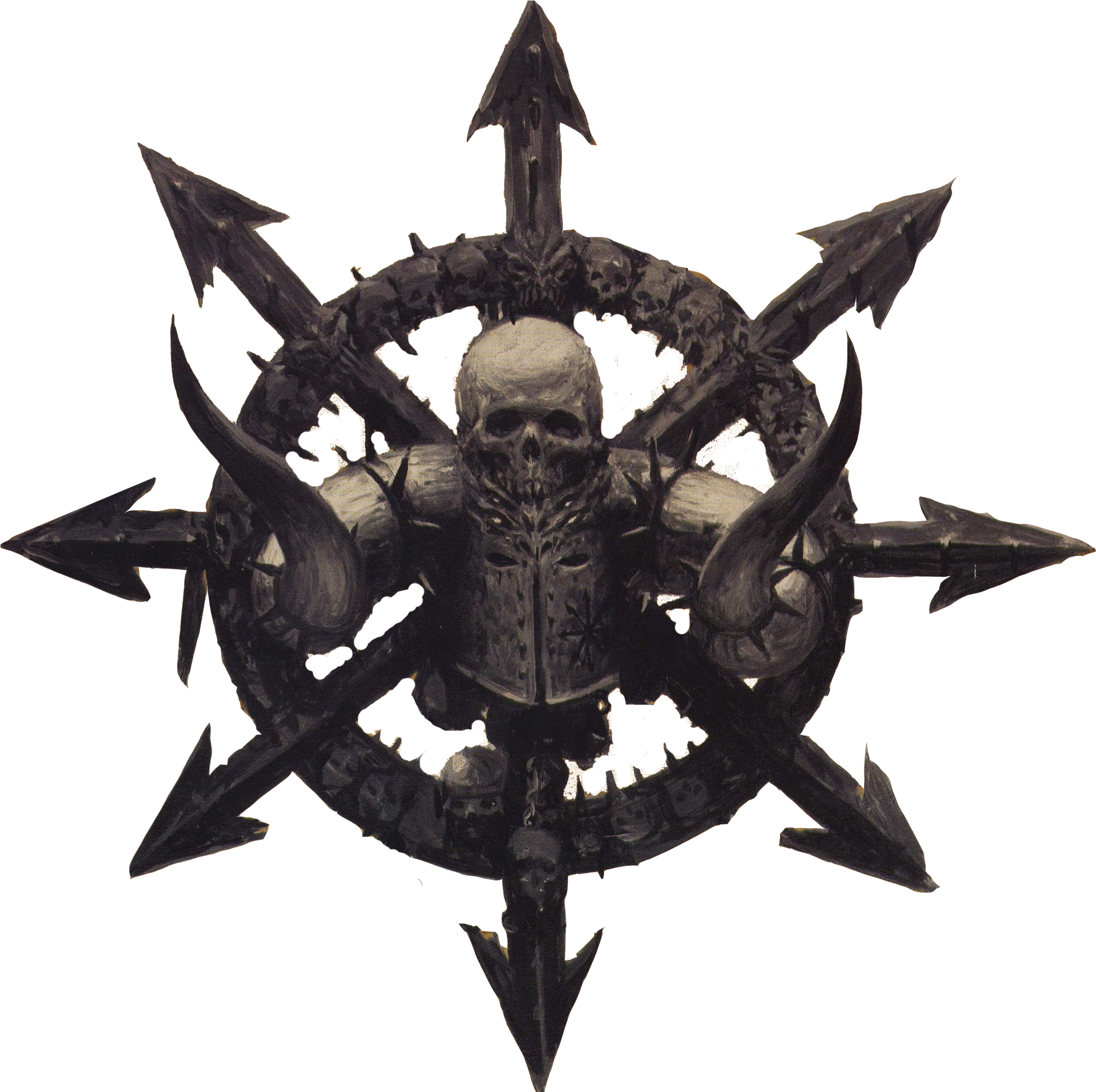 Chaos Warrior Emblem - Warhammer Fantasy Chaos Symbol Clipart (2240x2233), Png Download