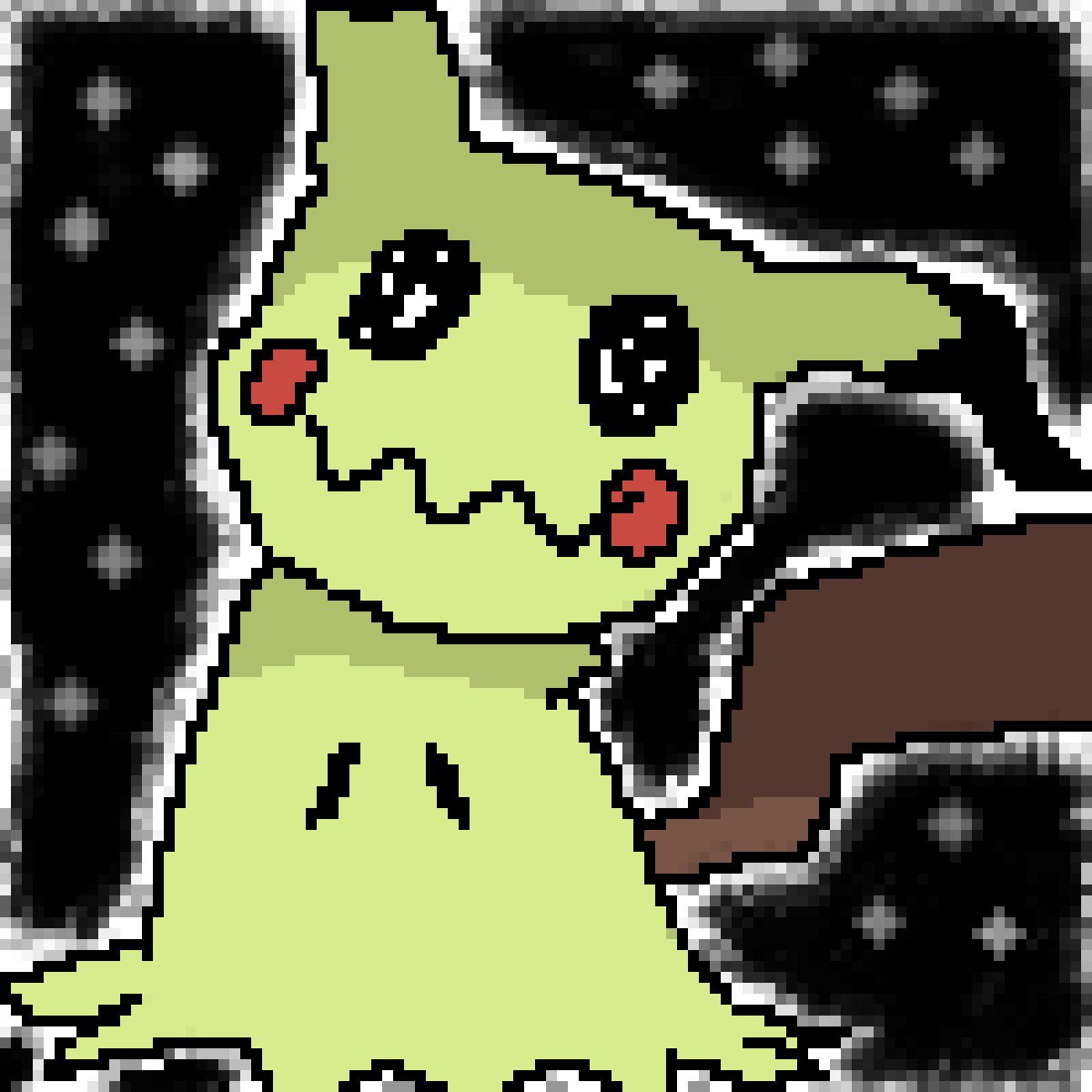Mimikyu - Cartoon Clipart (1200x1200), Png Download