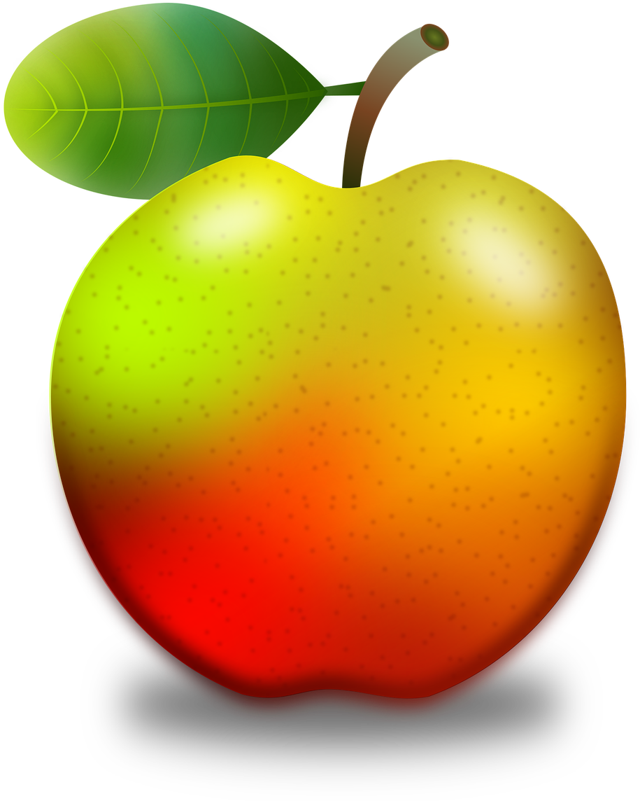 Apple Apples Fruit Fruits Png Image - Apple Clipart (1082x1280), Png Download