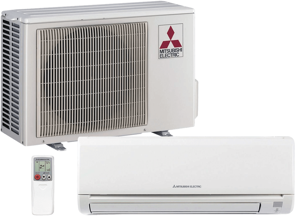 Ductless Mini Split System Services In Charleston - Mitsubishi Air Conditioning Png Clipart (1024x1024), Png Download