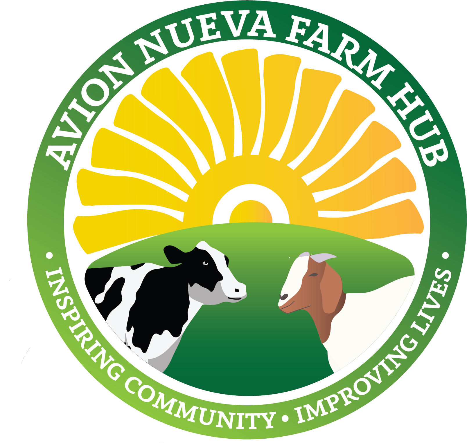 Avion Nueva Farm Hub - Dairy Cow Clipart (1664x1526), Png Download