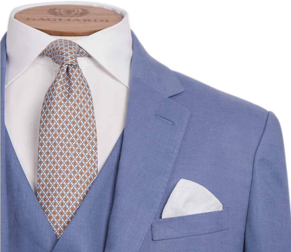 Home>suits>mid Blue Linen Mix And Match Three-piece - Formal Wear Clipart (1000x1000), Png Download