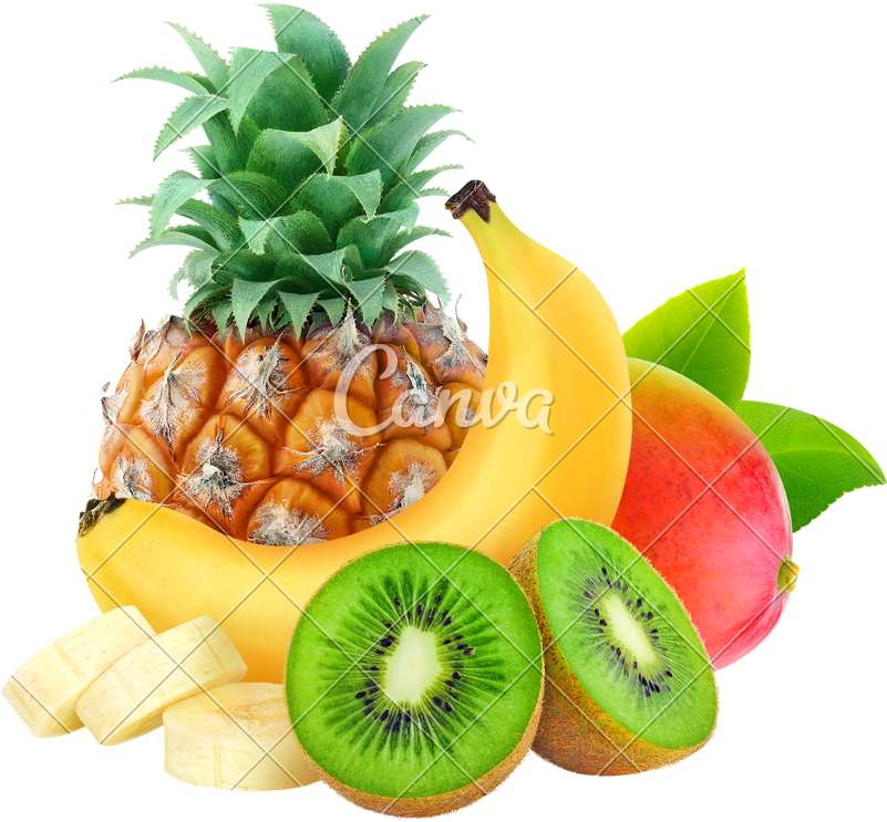 Tropical Fruits Png - Five Star Juice Clipart (800x769), Png Download