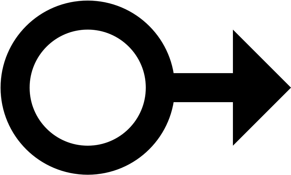 It Looks Like The Male Symbol But It's Pointing To - Circle Clipart (1600x1600), Png Download
