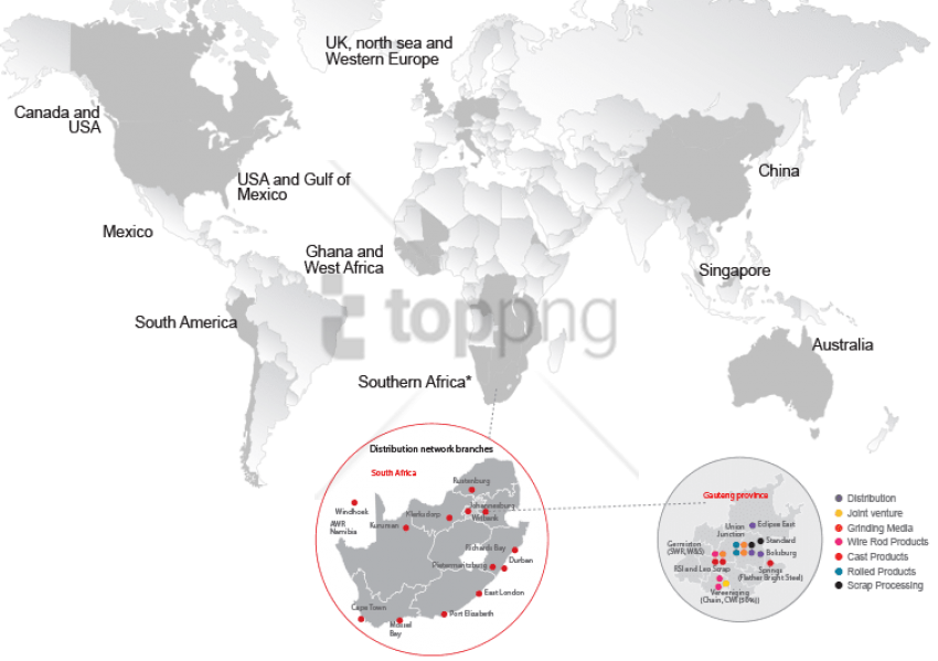 Free Png Nokia Factories Around The World Png Image - World Map Indonesia Png Clipart (850x599), Png Download