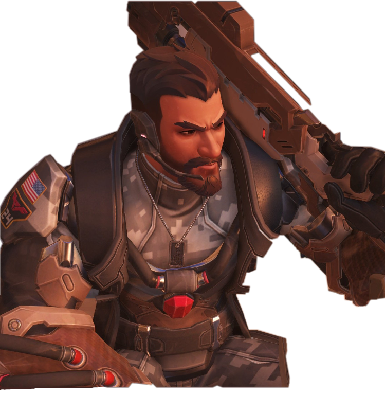 #soldier #reaper #overwatch #sticker #freetoedit - Pc Game Clipart (749x768), Png Download