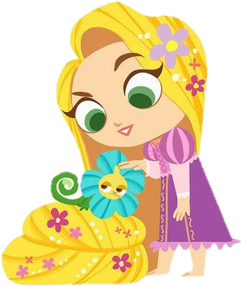 #disney #rapunzel - Princesas De Disney Stickers Clipart (623x529), Png Download