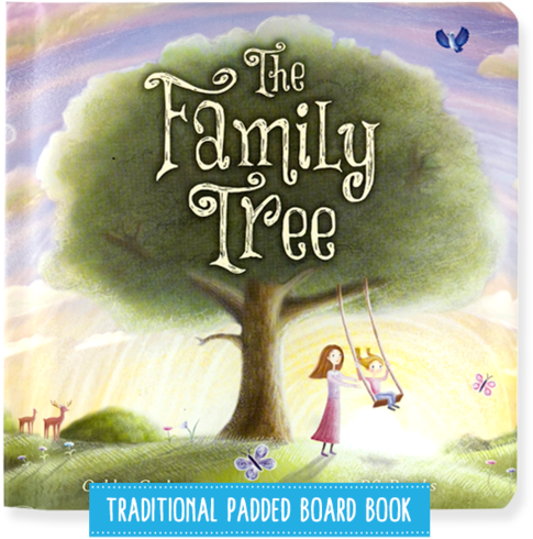 Little Hippo The Family Tree Padded Board Children's - Poster Clipart (596x600), Png Download