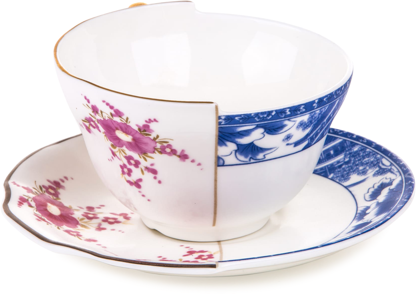 Seletti Hybrid Collection, Zenobia Tea Cup-0 - Teacup Clipart (1600x1600), Png Download