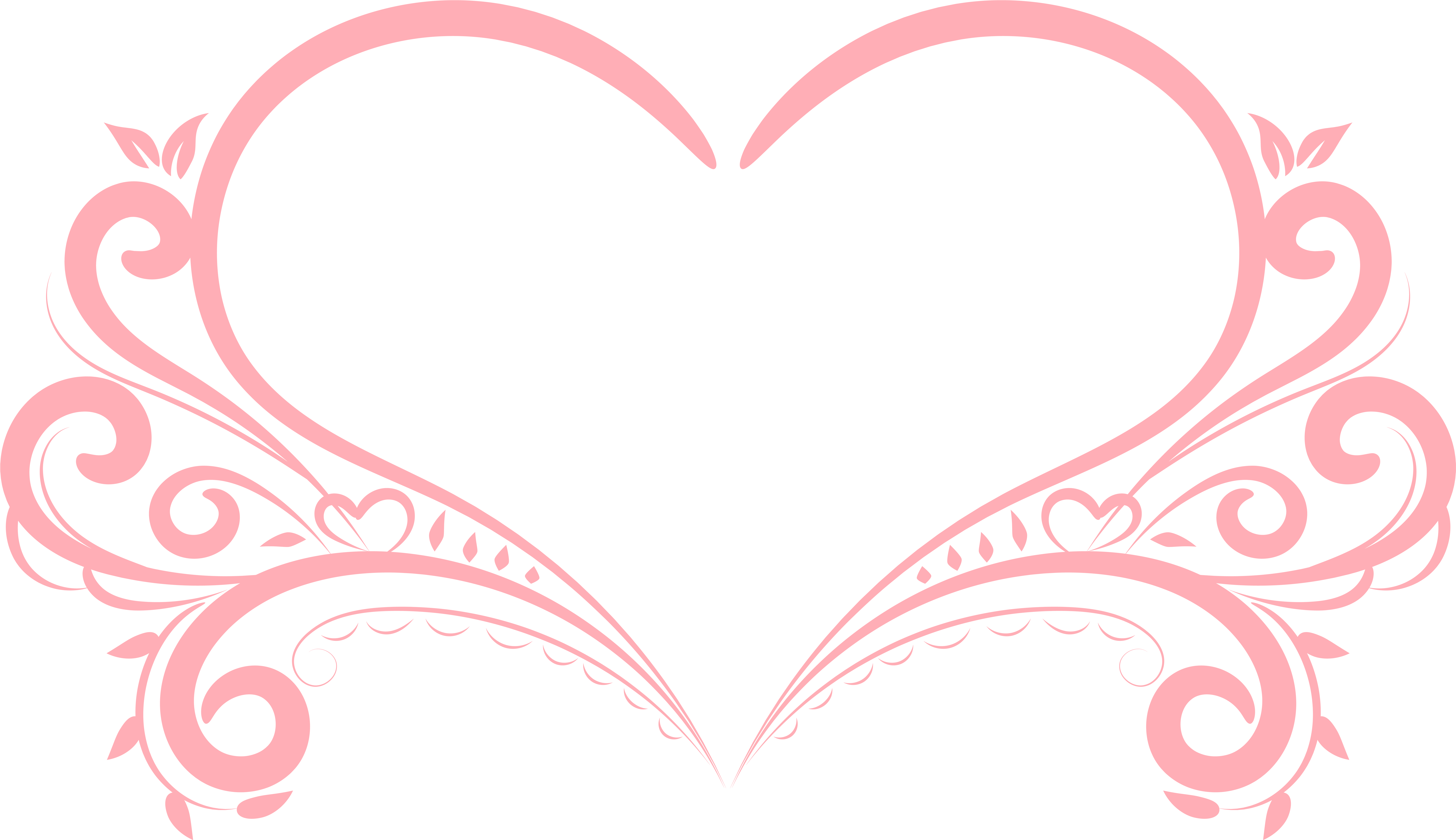Decorative Heart Png - Heart Decoration Png Clipart (8000x4612), Png Download