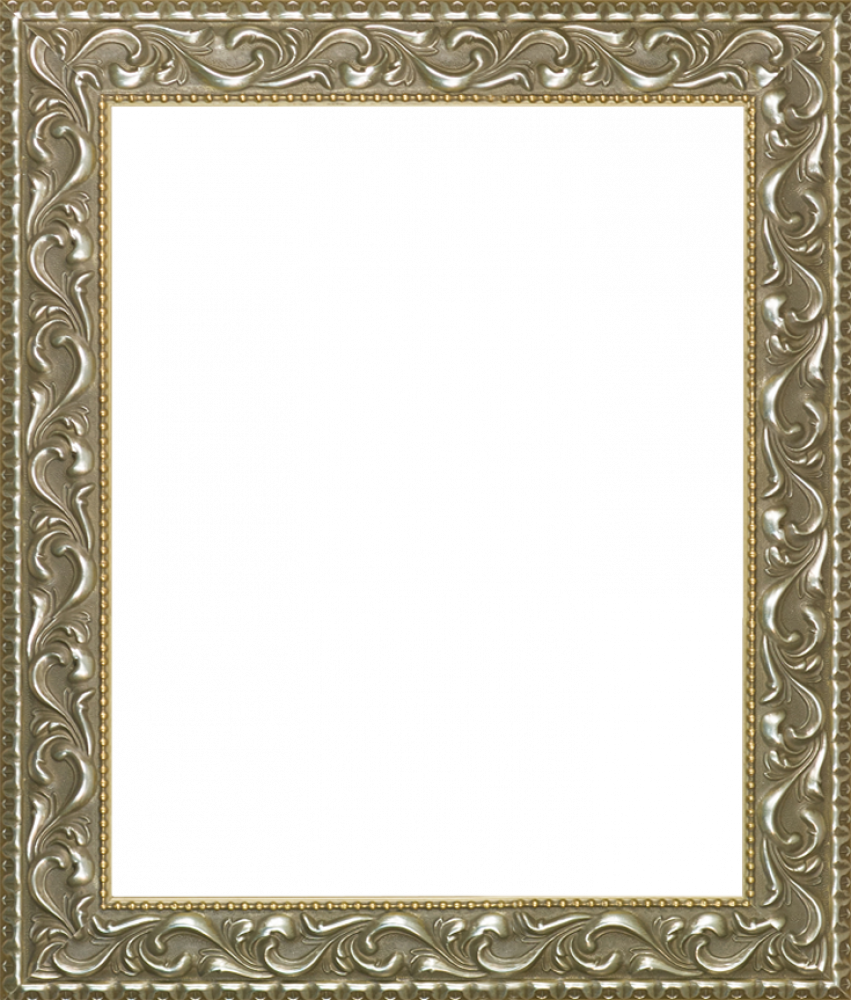 Rococo Silver - Picture Frame Clipart (851x1000), Png Download