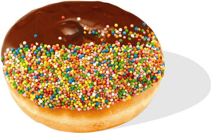 Choc 100's & 1000's Donut - Balfours Donut Clipart (900x600), Png Download