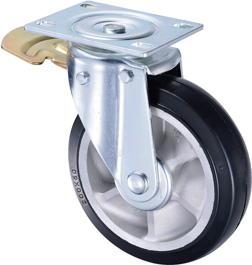 Heavy Machine Moving Heavy Duty Roller Rubber Wheels - Heavy Duty Wheel Roller Clipart (550x600), Png Download