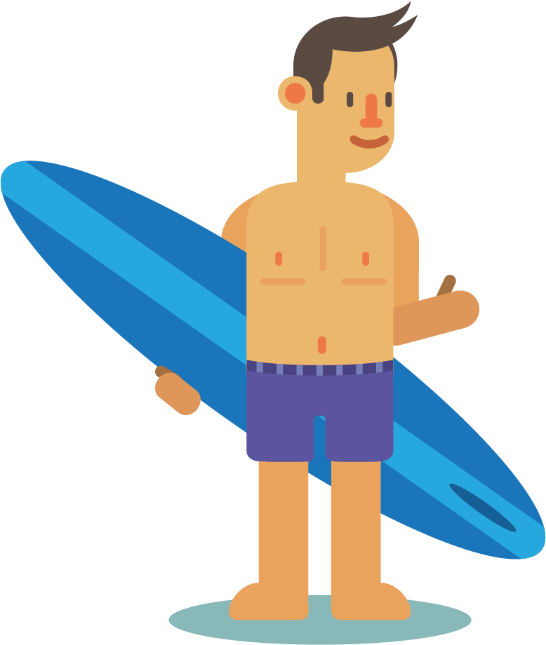Surfing Drawing Cartoon - Surfing Clipart (994x1064), Png Download