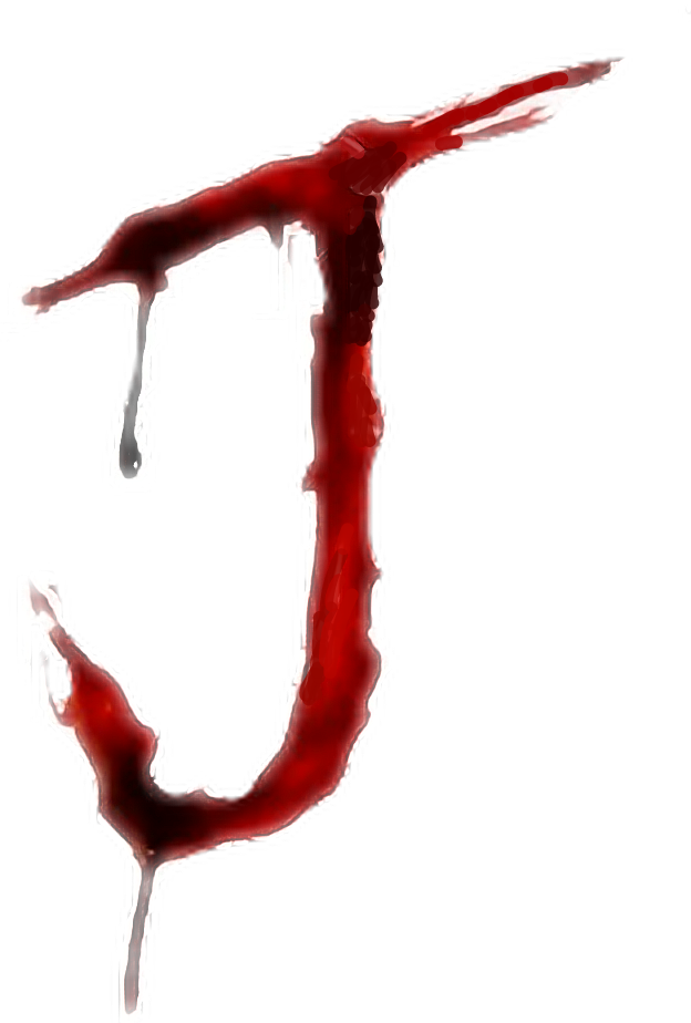 #blood #bloody #alphabet #letter #writing #j - Blood Writing J Clipart (624x924), Png Download