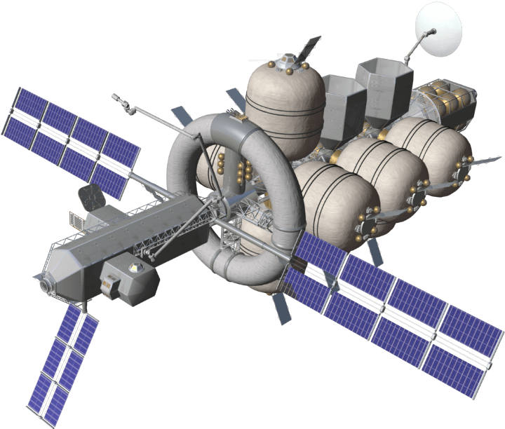 Nautilus-x Extended - Realistic Space Station Concept Clipart (726x614), Png Download