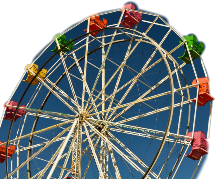 #niche #ferris #wheel #ferriswheel #aesthetic - Ferris Wheel Clipart (1024x1024), Png Download