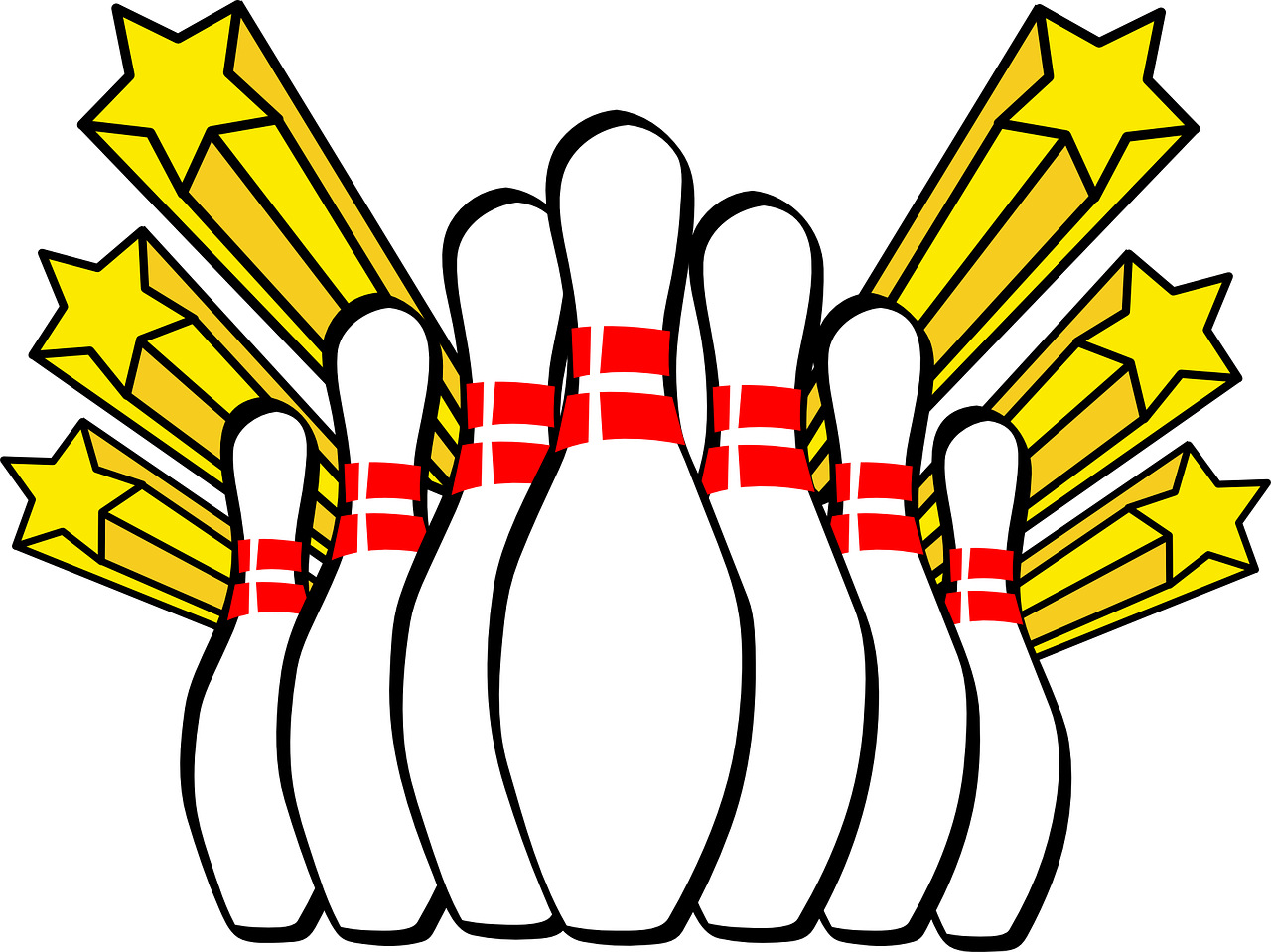 Bowling Ten Pin Strike Spare Png Image - Ten Pin Bowling Clip Art Transparent Png (1280x959), Png Download