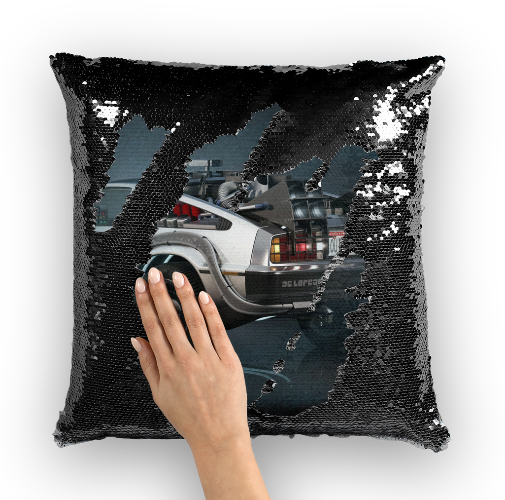 Delorean ﻿sequin Cushion Cover - Jason Momoa Sequin Pillow Clipart (1024x1024), Png Download