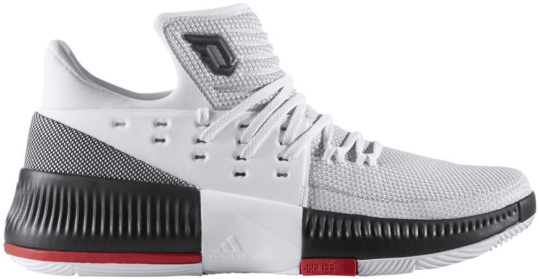 Mens Adidas Dame 3 White Low Cut Basketball Athletic - Dame 3 Rip City Clipart (640x640), Png Download