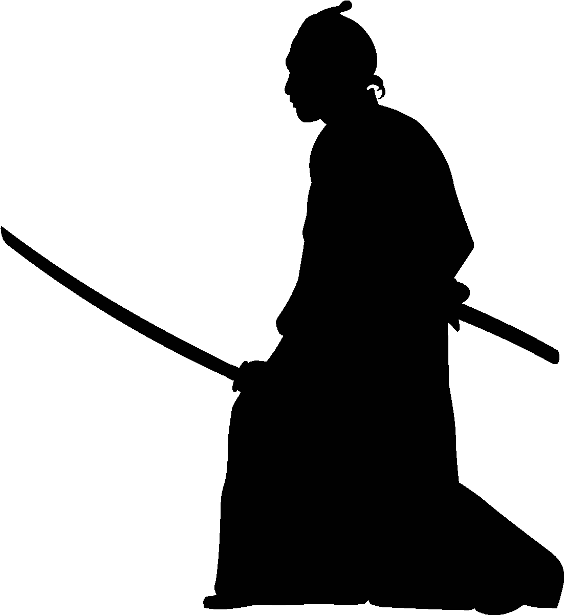 Siluetas De Samurai Png Clipart (1200x1200), Png Download