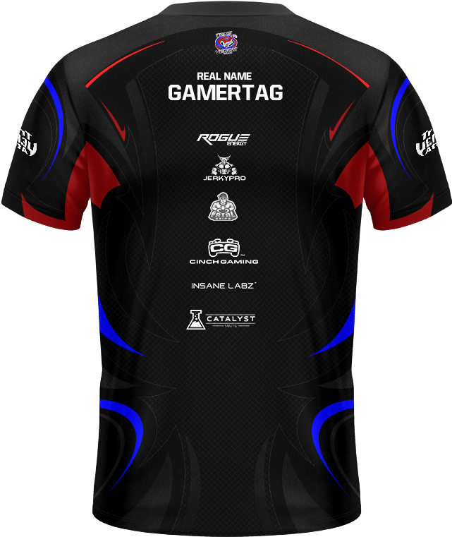 True Venom Gaming Black Pro Jersey - Active Shirt Clipart (1000x1000), Png Download