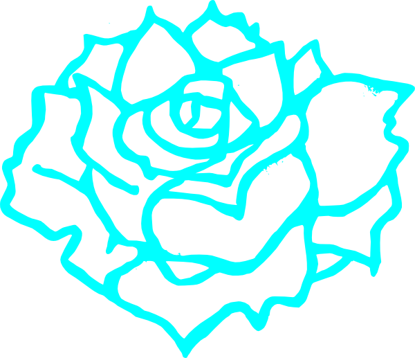 Simple Rose Clip Art Black And White - Png Download (600x517), Png Download