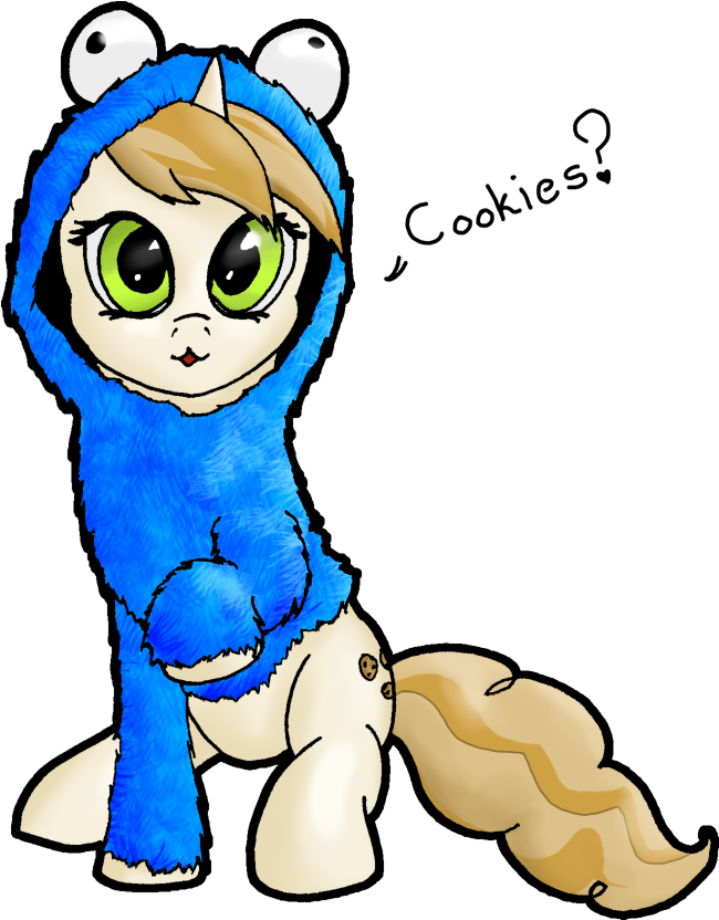 Cookie Monster Clipart Simple Cartoon - Cartoon - Png Download (731x1027), Png Download