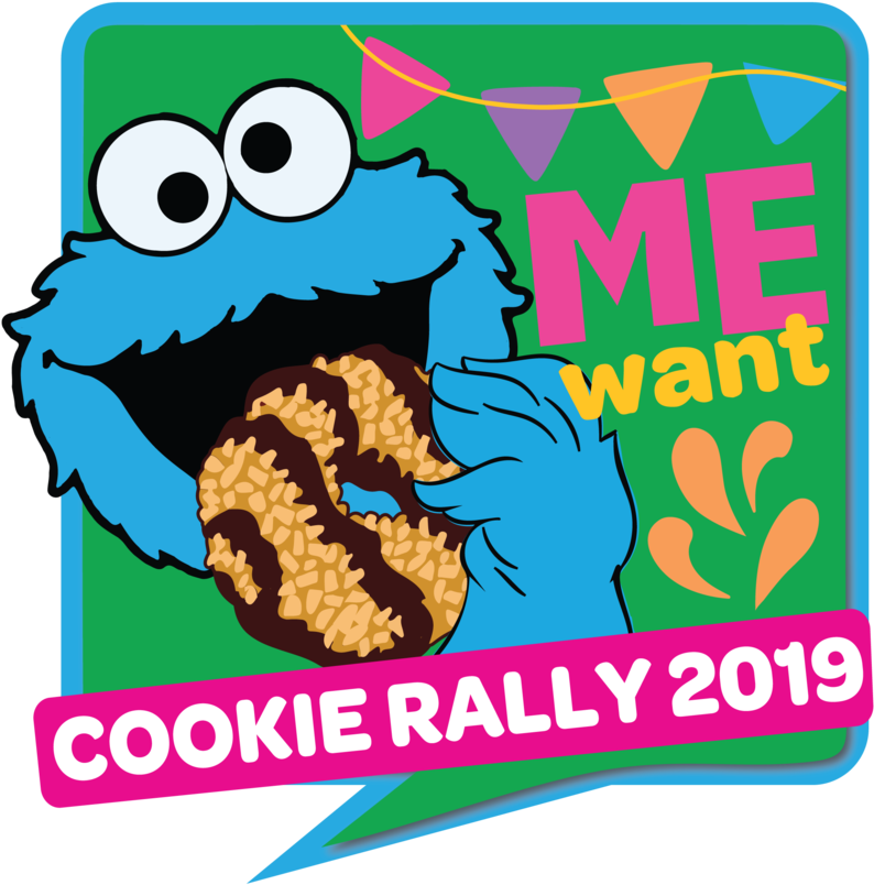 Cookie Monster Cookie Rally Clipart (1024x1024), Png Download