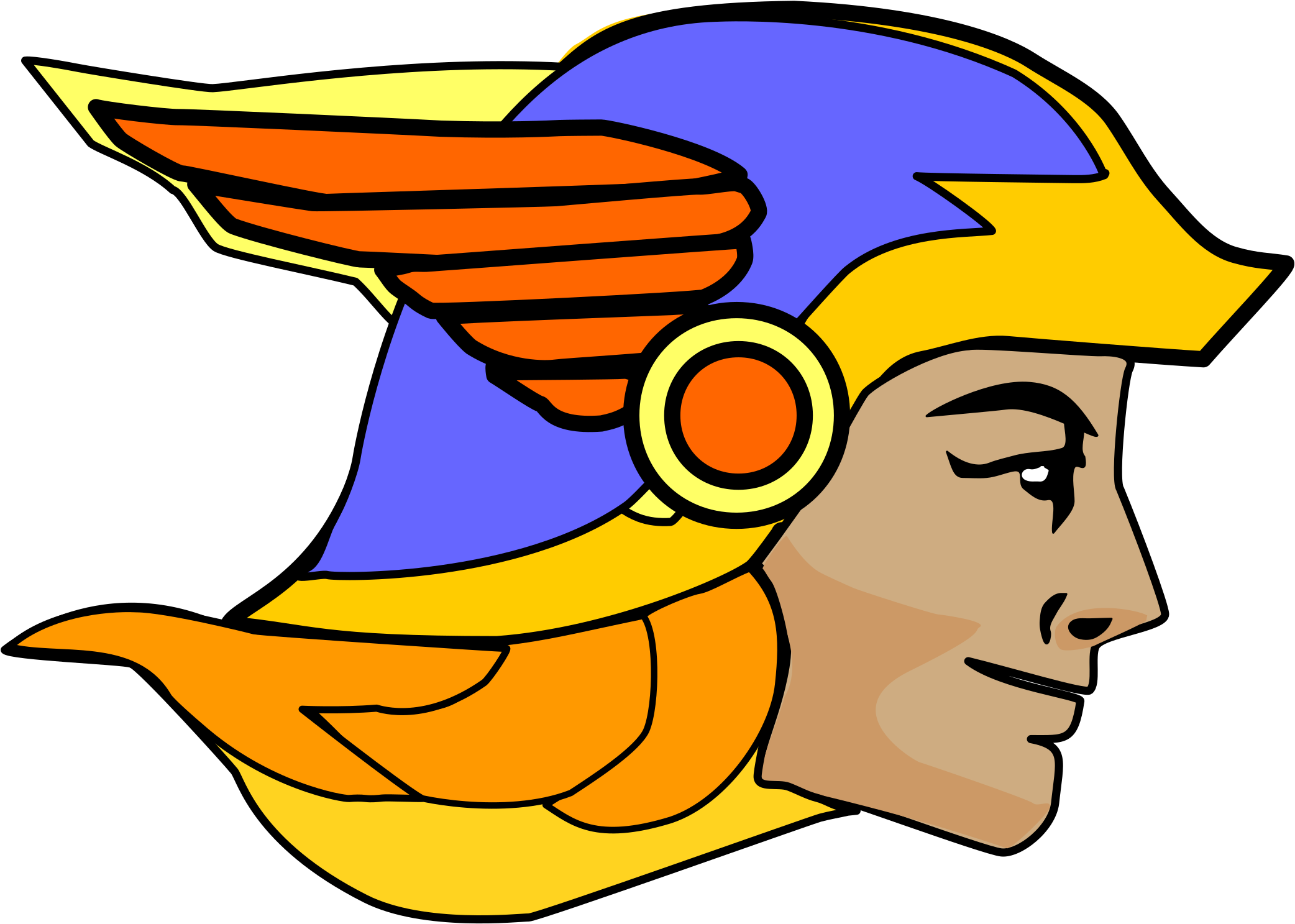 Clip Art Library Download Clipart - Hermes Greek God Head - Png Download (2400x1846), Png Download