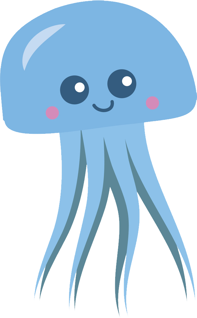 Jellyfish Clipart Transparent Background - Png Download (650x1048), Png Download