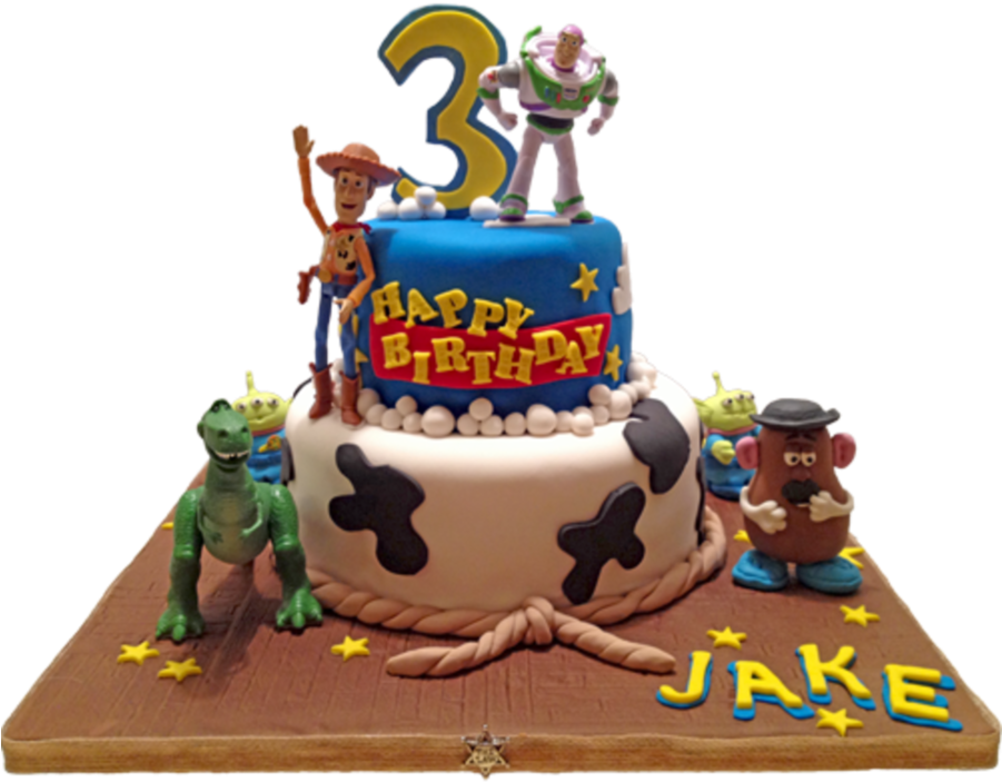 Com Is The World's Largest Cake Community For Cake - Toy Story Characters Cake Clipart (900x900), Png Download