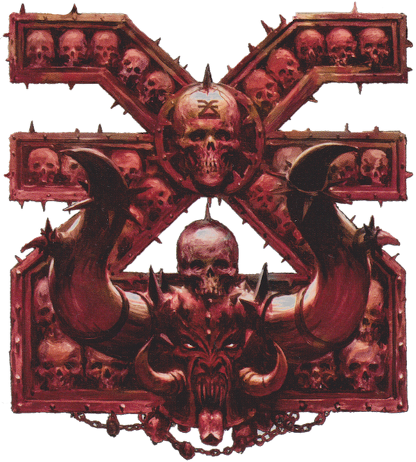 For The Blood God , - Khorne Warhammer Clipart (600x666), Png Download