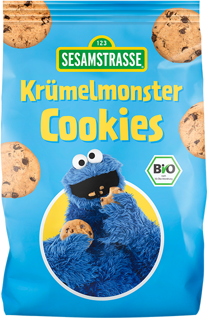 Cookie Monster Cookies - Sesamstrasse Krümelmonster Cookies Clipart (456x788), Png Download