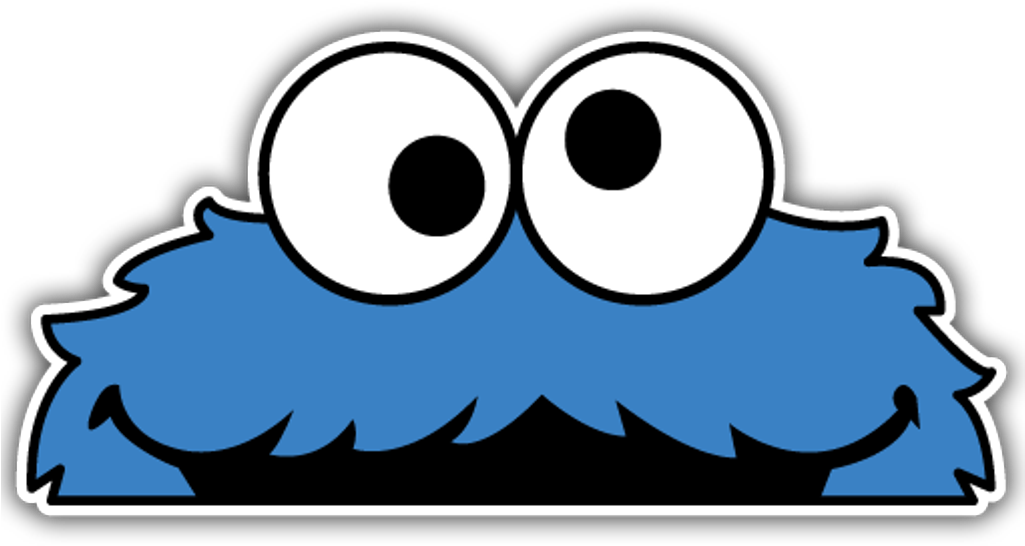 Cookie Monster Kitchen Aid Decal , Png Download - Cookie Monster Baby Png Clipart (1025x546), Png Download