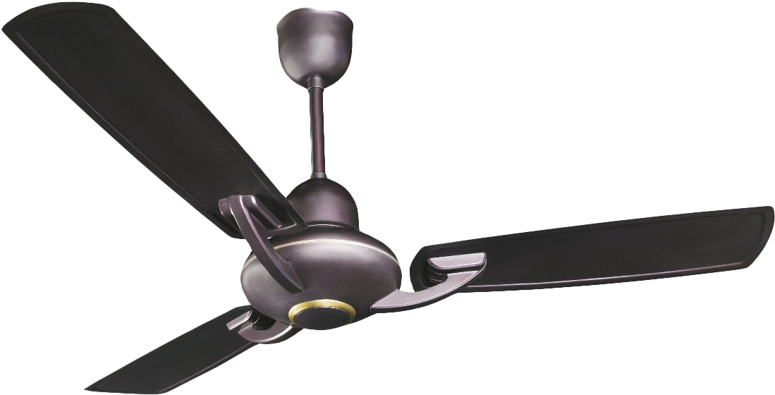 Black Ceiling Fan - Ceiling Fan Animation Gif Clipart (1127x585), Png Download