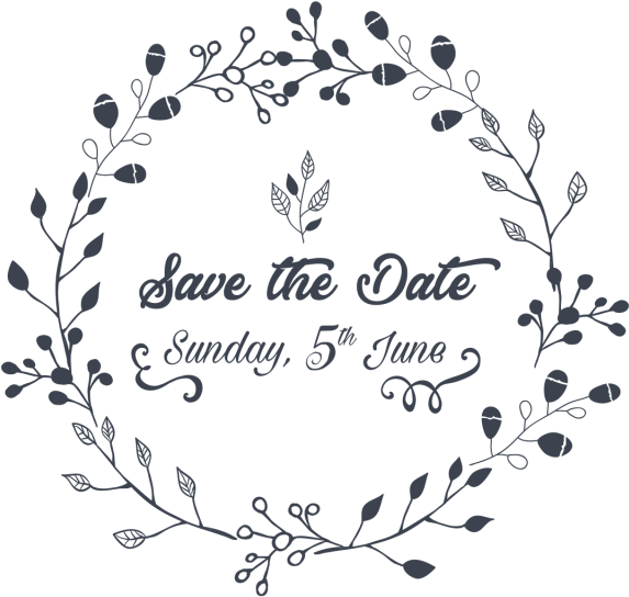 Wedding Invitation Save The Date Illustration Ai File - Wedding Invitation Clipart (640x640), Png Download