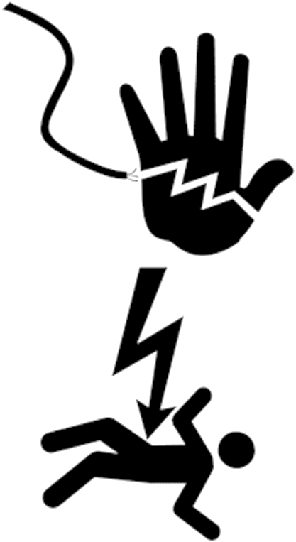 Hand Of God - Warning Signs Clipart (1000x1250), Png Download