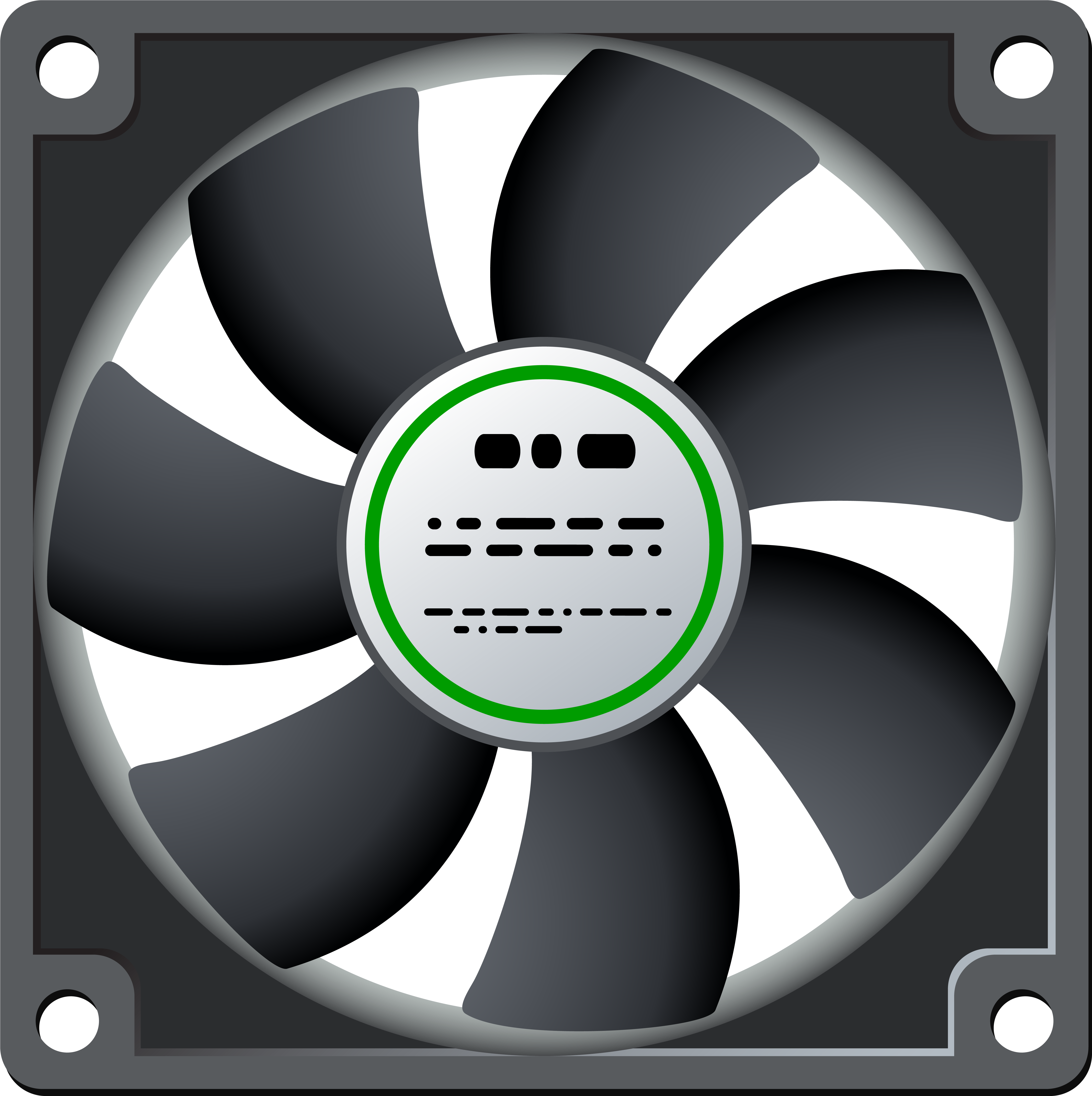 Standard Computer Fan Png Clipart - Computer Parts Transparent Png (5513x5530), Png Download