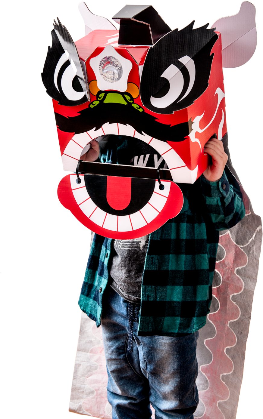 Diy Lion Dance Head Clipart (1000x1503), Png Download