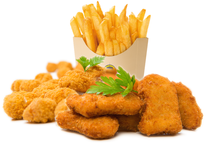 French Fries Png High-quality Image - Nuggets And Fries Png Clipart (1024x777), Png Download