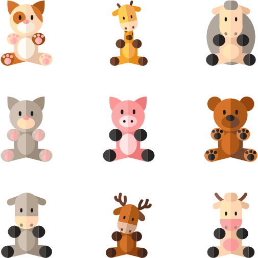 Cute Animals Png - Cute Animal Icon Png Clipart (600x564), Png Download