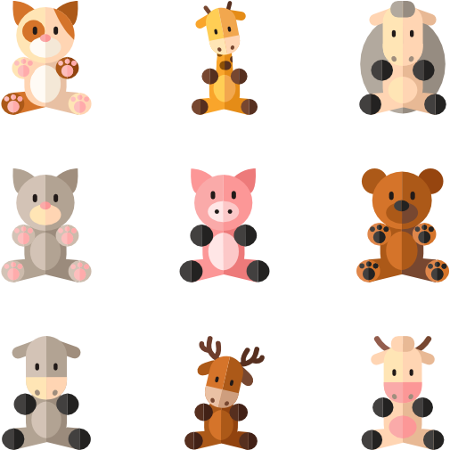 Cute Animals Png - Cute Animal Icon Png Clipart - Large Size Png Image -  PikPng
