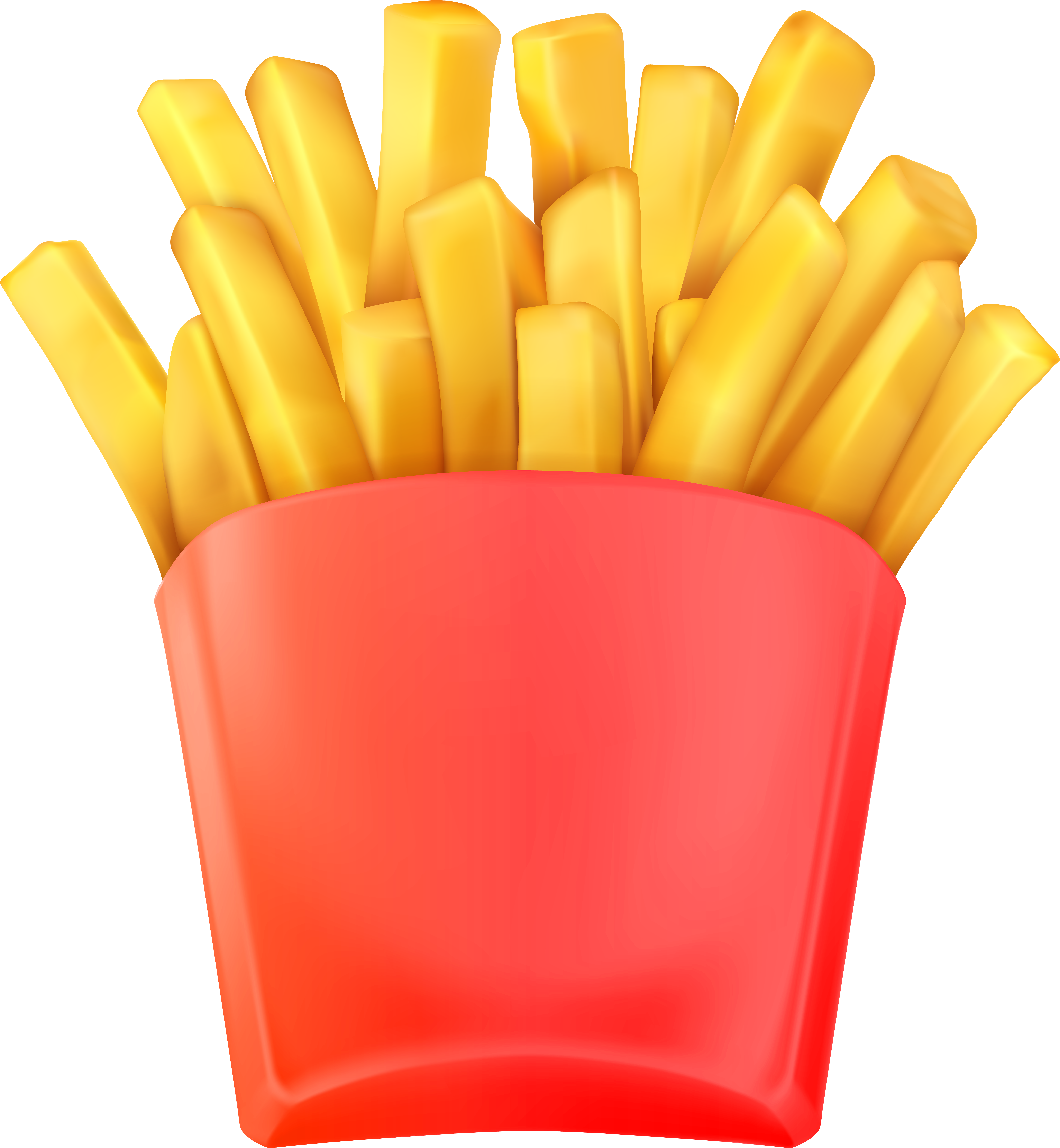 French Fries Transparent Clip Art Png Image (7389x8000), Png Download