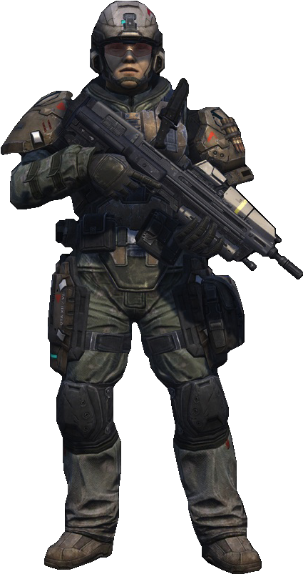 Soldat Call Of Duty Png - Halo Marine Clipart (450x840), Png Download