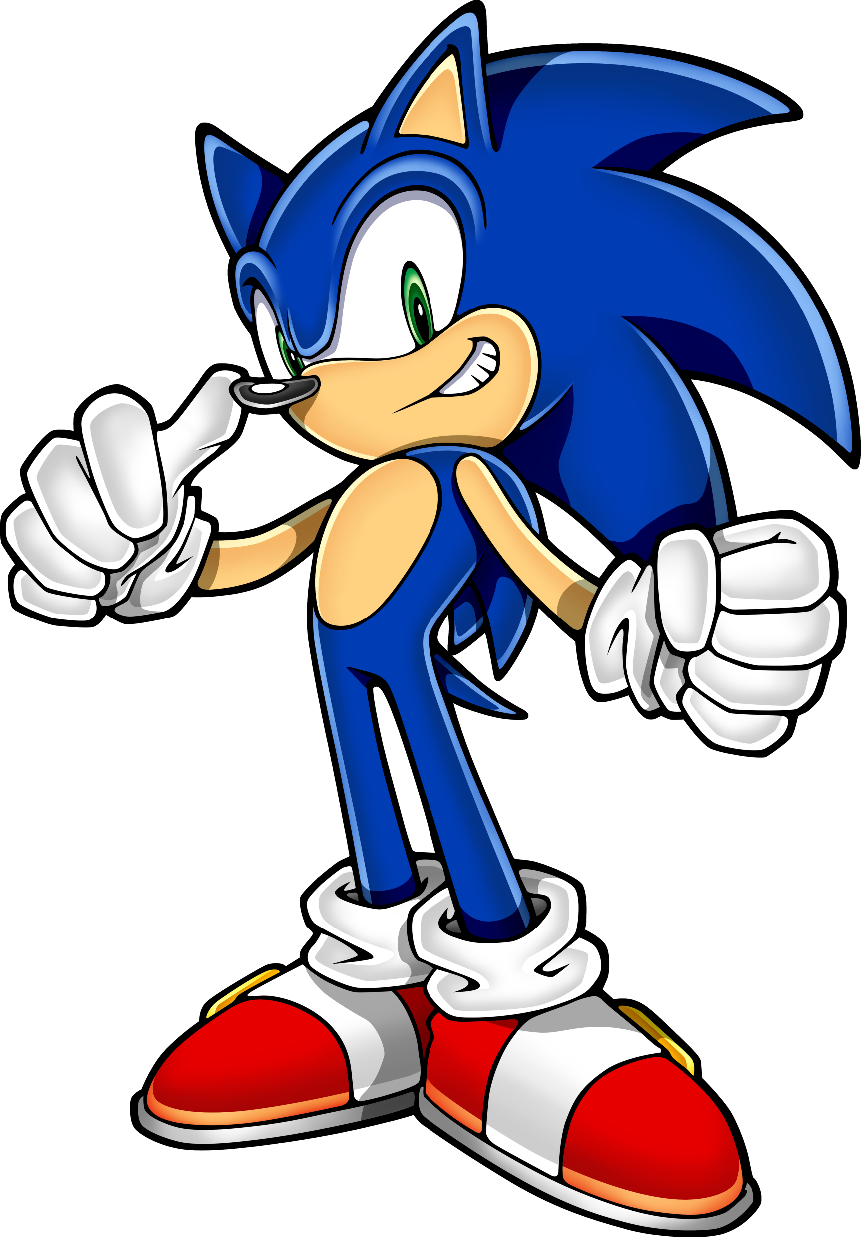 Sonic The Hedgehog Png - Sonic The Hedgehog Cartoon Clipart (1724x2478), Png Download