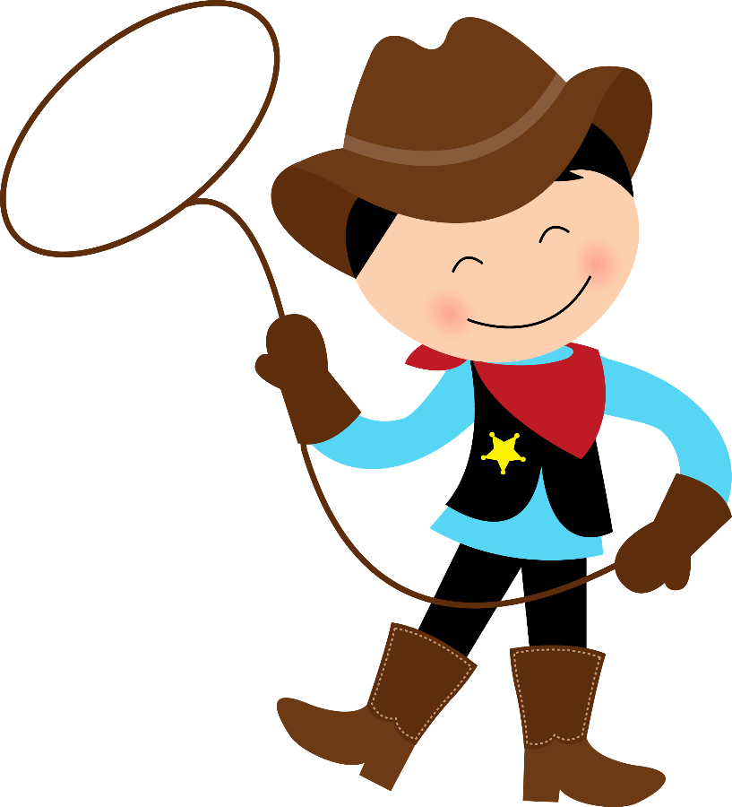 Cowboy Png - Cowboy And Cowgirl Cartoon Clipart (817x900), Png Download